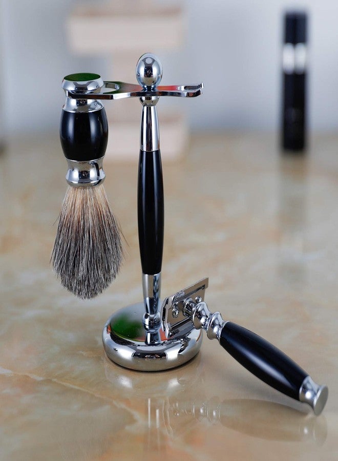 PerPro Luxury Shaving Brush & Razor Stand Universal Shaver Holder with Weighted & Non Slip Base - Image 4
